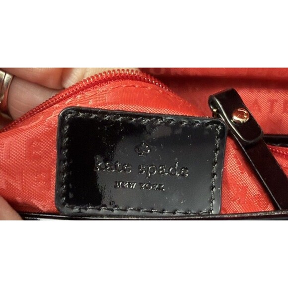 Kate Spade Patent Leather Duet Piano Key Red Lined Clutch Purse Handbag - Picture 5 of 10